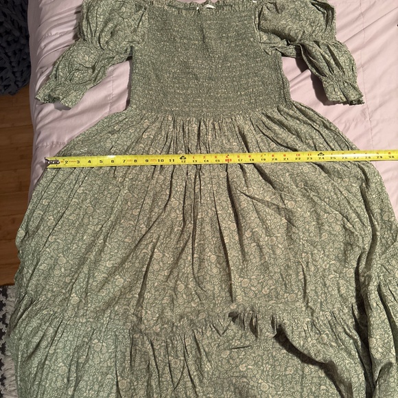 Dôen Colette Dress in Green Garden Bloom Size L - Picture 12 of 16